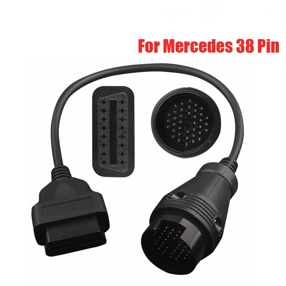 Bộ ChuyểN MB 38 Pin Sang 16 Pin OBD2 OBD II Cho Mercedes 38 Pin OBD 38pin