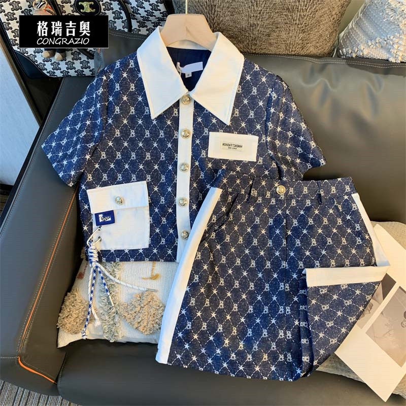 Bộ Đồ Thể Thao Áo Cổ polo Phối Quần Dài Thời Trang Mùa Hè Năng Động Cho Nữ