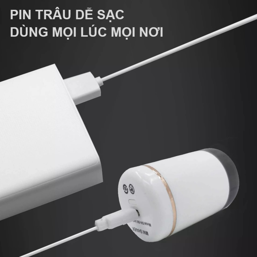 Máy cạo râu nam mini SH-588, 3 lưỡi siêu nhỏ gọn công nghệ Nhật Bản, Không trầy xước