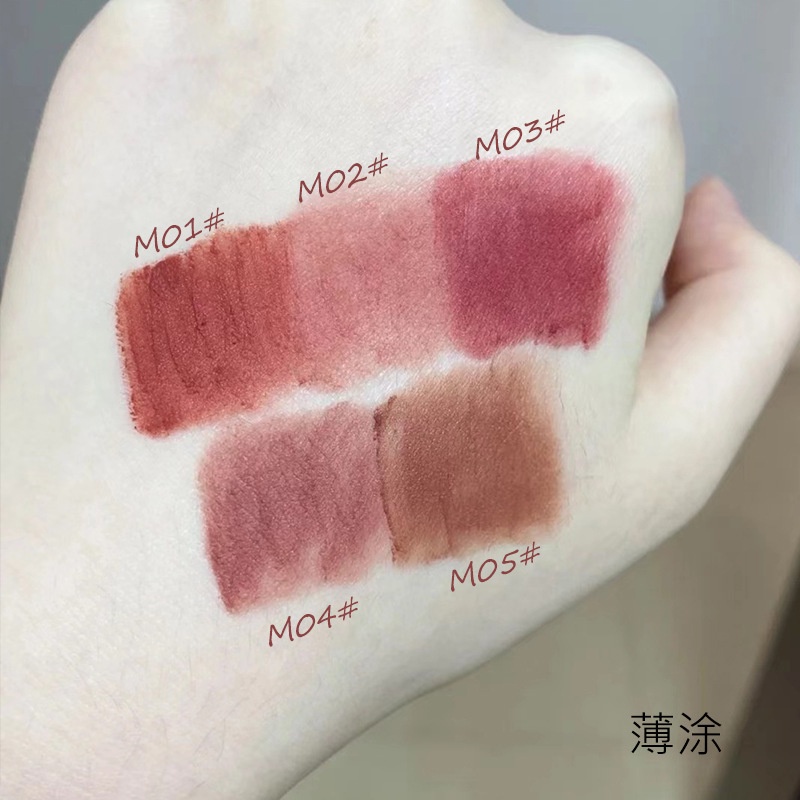 [Hàng mới về] Son môi kháng nước thiết kế vỏ màu trắng thời trang