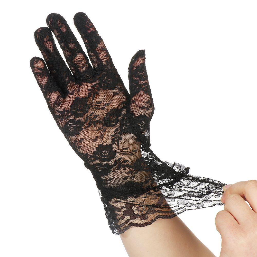 Găng Tay Chống Nắng Phối Ren Thời Trang Dành Cho Nữ