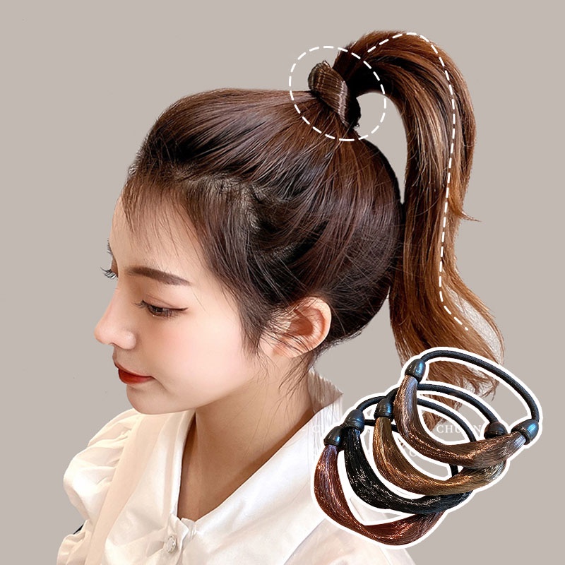 Dây Buộc Tóc Đuôi Ngựa Co Giãn Thời Trang Dành Cho Nữ