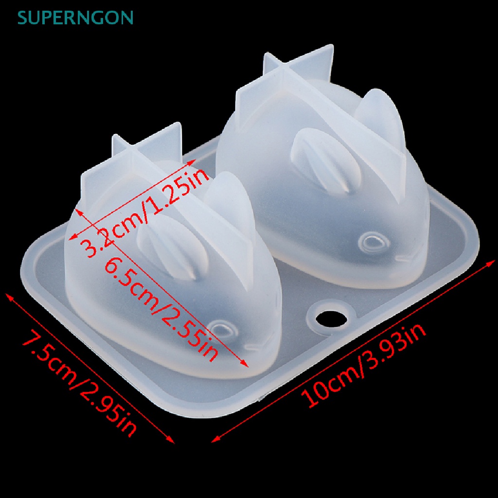 Khuôn Silicone Làm Bánh Hình Thỏ Phục Sinh 3D Đáng Yêu