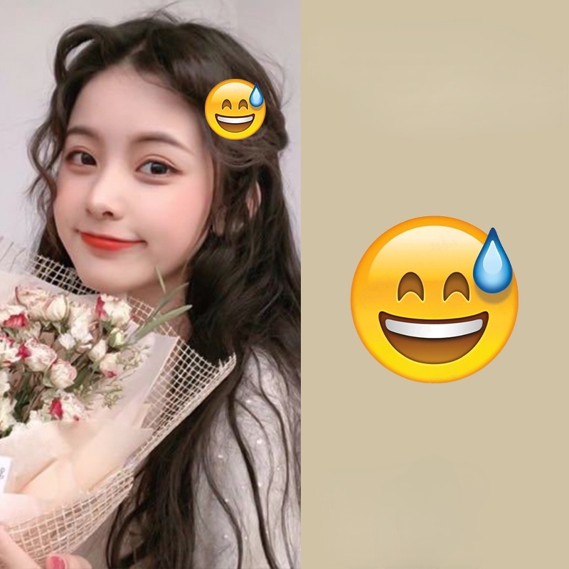 Kẹp tóc nhựa acrylic phong cách Hàn Quốc dễ thương