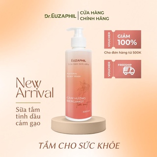 Sữa tắm tinh dầu cám gạo sáng da Euzaphil Cam Hương Bergamot 300ml