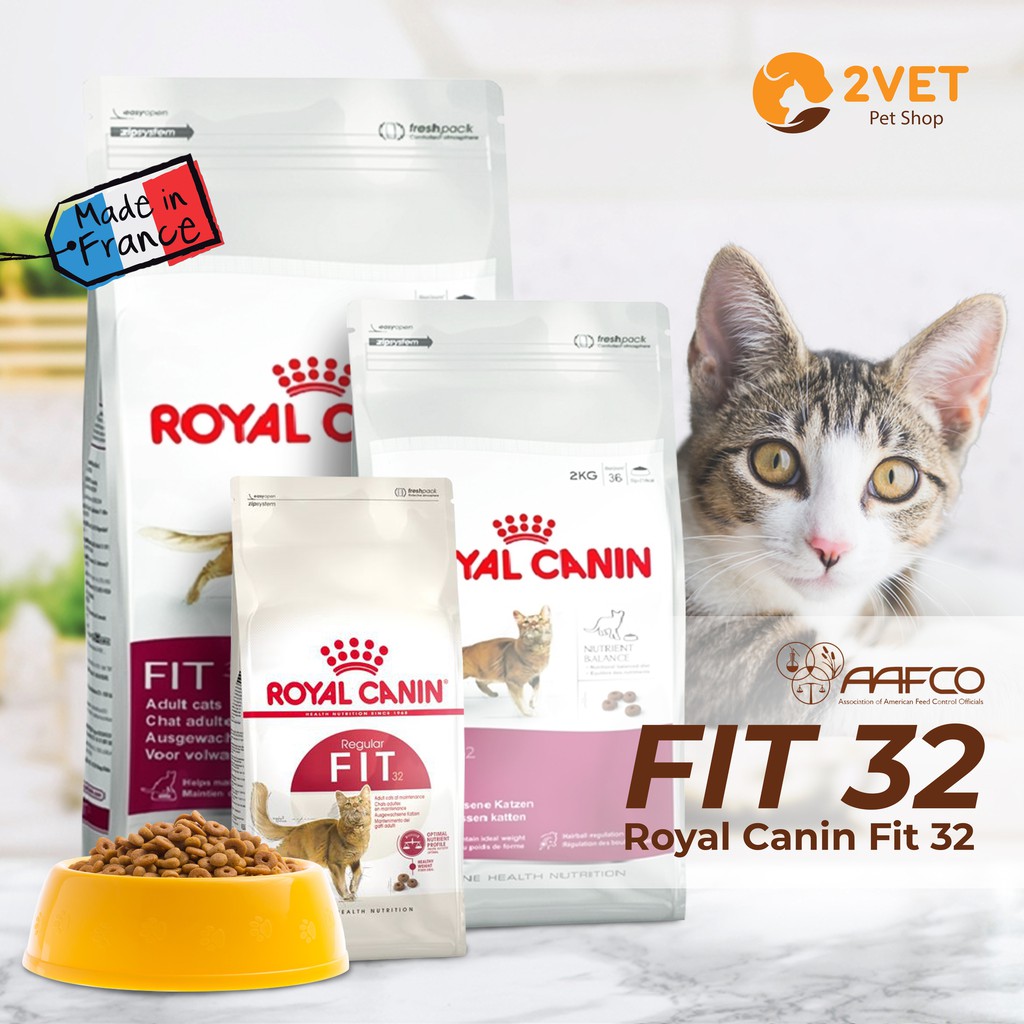 Hạt Khô Dinh Dưỡng Cao Cấp Royal Canin Fit 32 - Dành Cho Mèo Trưởng Thành Từ 1-7 Tuổi – Trọng Lượng 400G