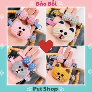 Vòng Cổ Hình Gấu Brown - Làm Đẹp Cho Chó Mèo - Bảo Bối Pet Shop