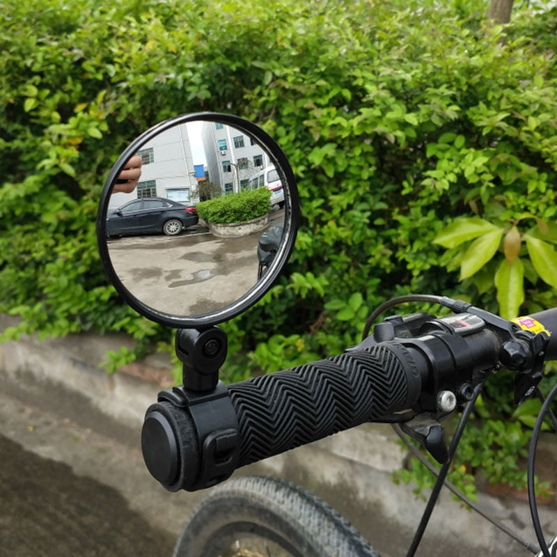 1 Gương Chiếu Hậu Góc Rộng Xoay 360 Độ Gắn Tay Lái Xe Đạp MTB