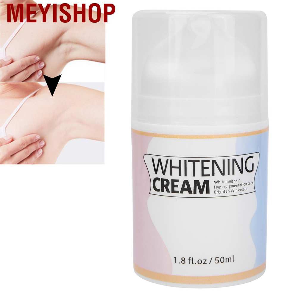 Meyishop Whitening Cream Brightening Skin Tone Moisturizing Lightening for Knee Elbow Underarm 50ML