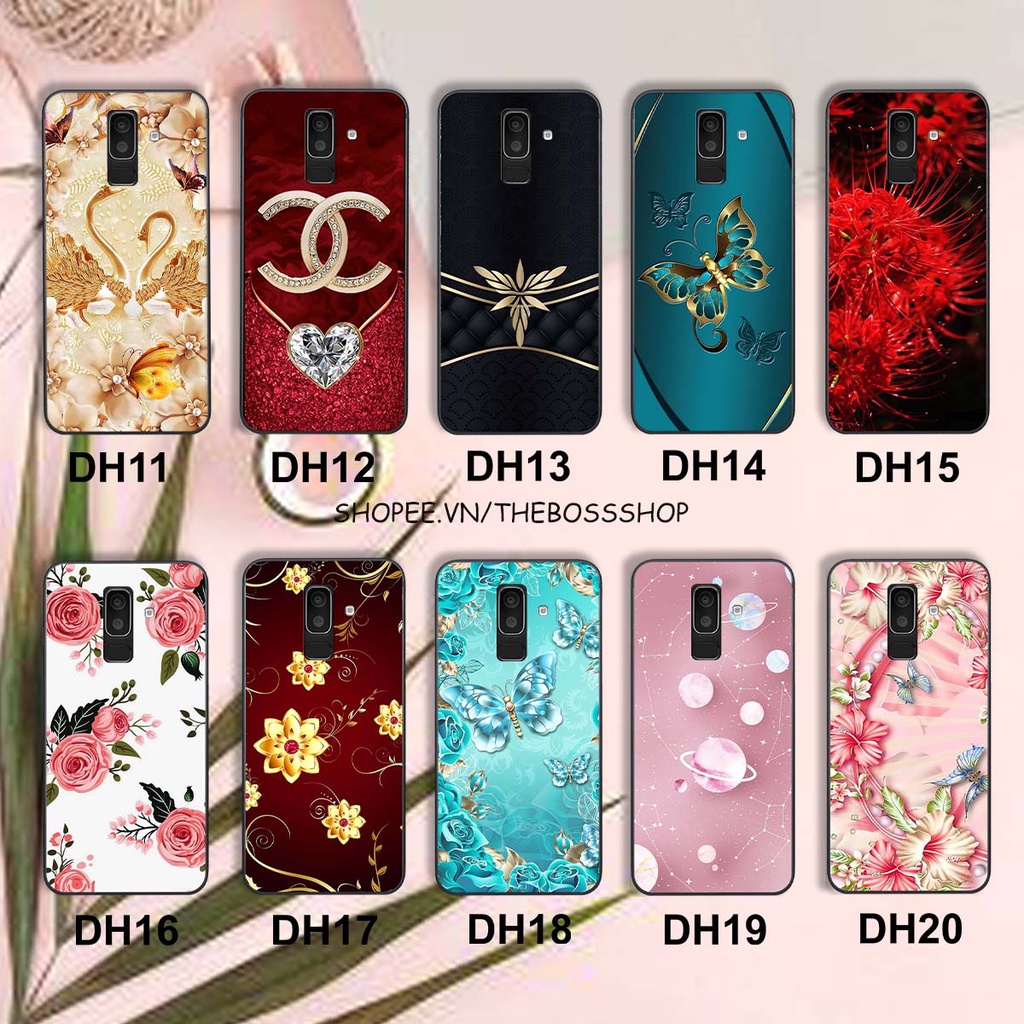 Ốp lưng Samsung J8 2018 in hình hoa xinh xắn, hiện đại , thời trang ,phong cách