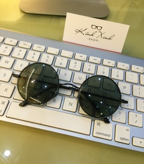 Kính râm Unisex mắt tròn Mini