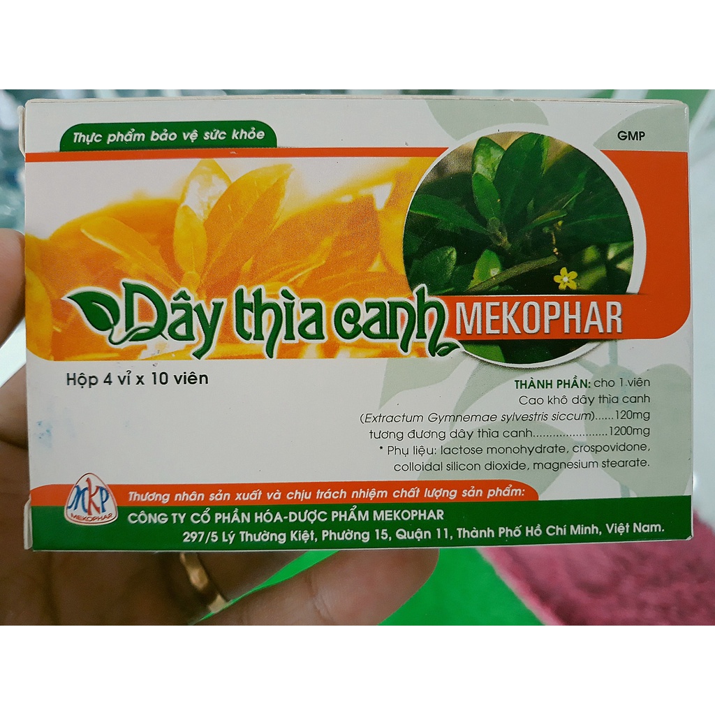 Dây Thìa Canh hộp 40 viên Mekophar hỗ trợ người tiểu đường