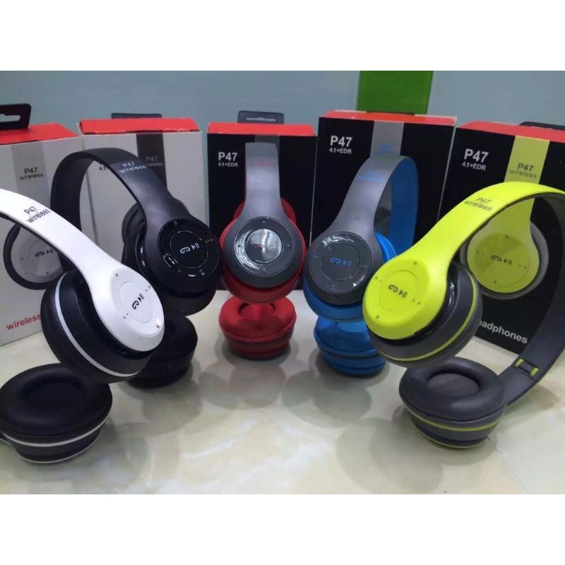 Tai nghe chụp tai Bluetooth P47 | BigBuy360 - bigbuy360.vn