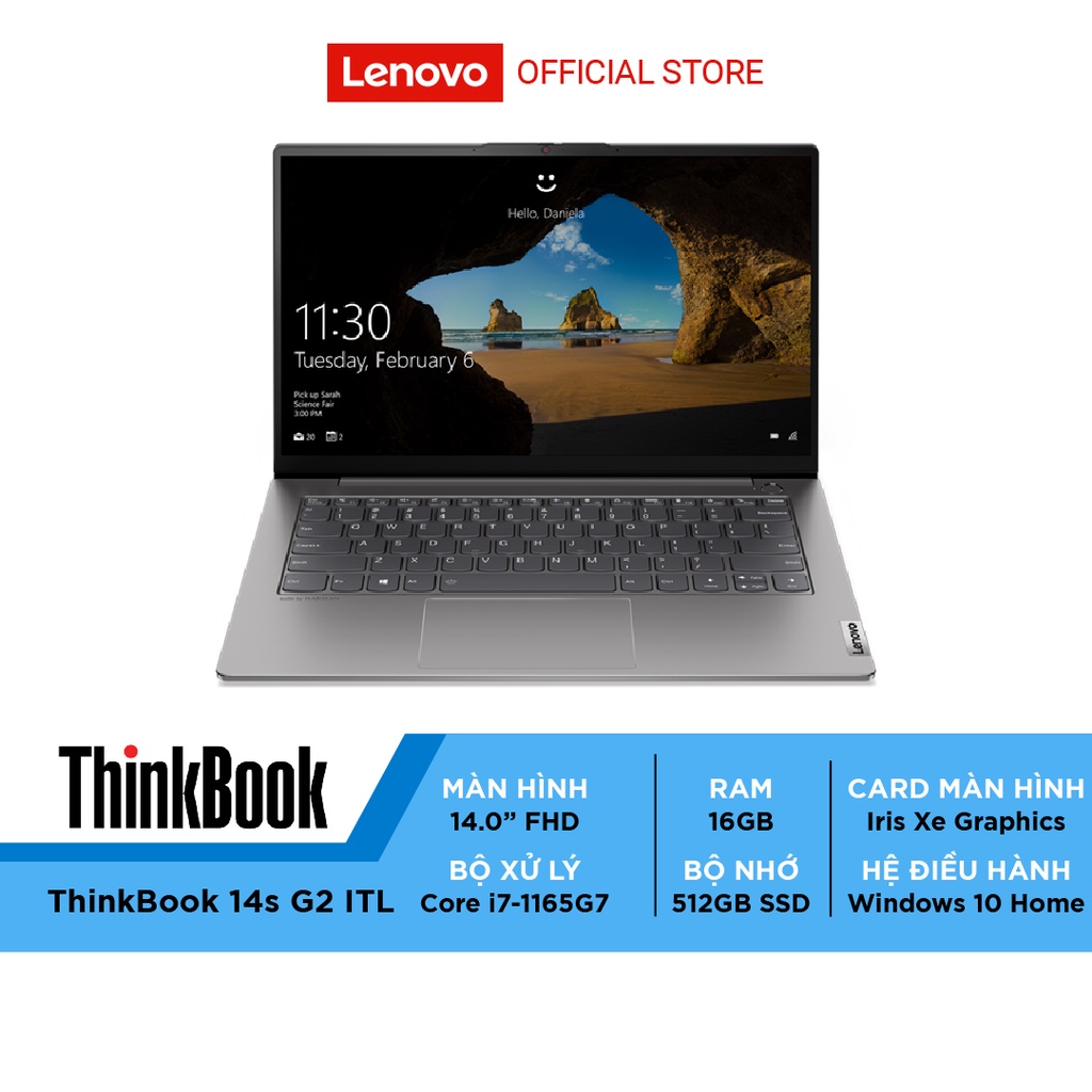Laptop Lenovo ThinkBook 14s G2 ITL 20VA001BVN (Core i7-1165G7/16GB RAM/512GB SSD/14-inch F