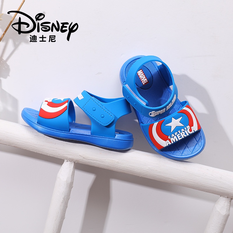 Dép Sandal Đế Mềm Thoáng Khí Không Trượt In Hình Marvel Spiderman Iron Man Thời Trang Mùa Hè Cho Bé Trai 8