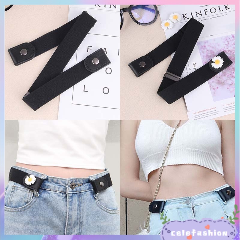 Thắt Lưng Co Giãn Không Đường May Dễ Phối Đồ Thời Trang Cho Nữ