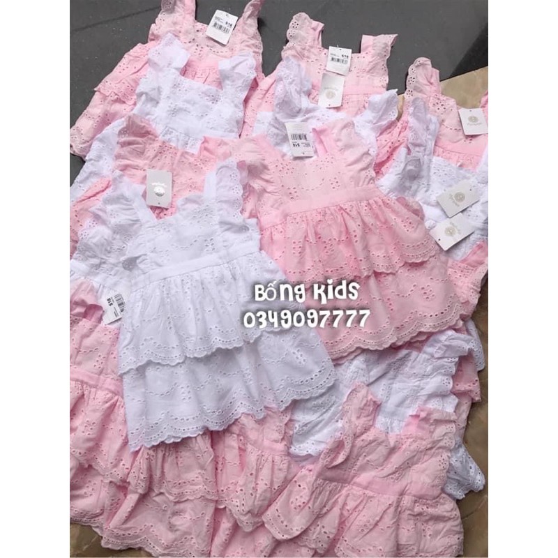 Váy BabyDoll Bé Gái Đục Lỗ Dymples
