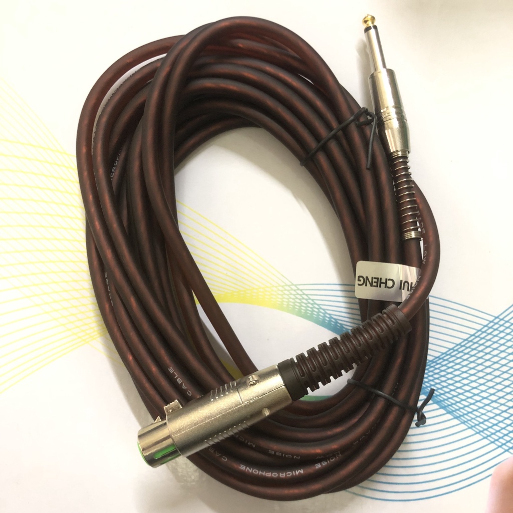 Dây micro karaoke xlr-6.3mm dài 5m loại tốt dùng cho các mic với đầu canon