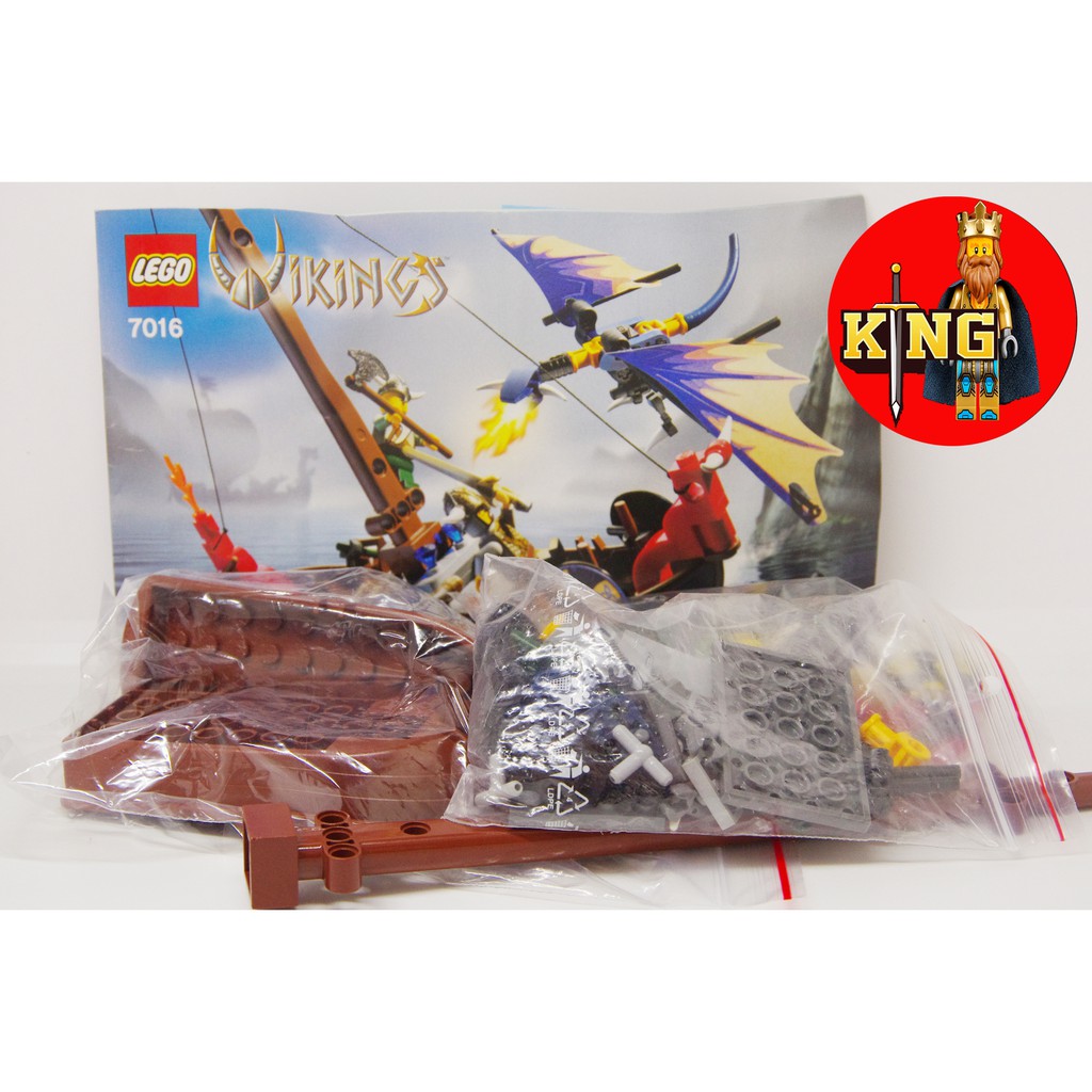 LEGO 7016 Viking Boat Versus Wyvern Dragon