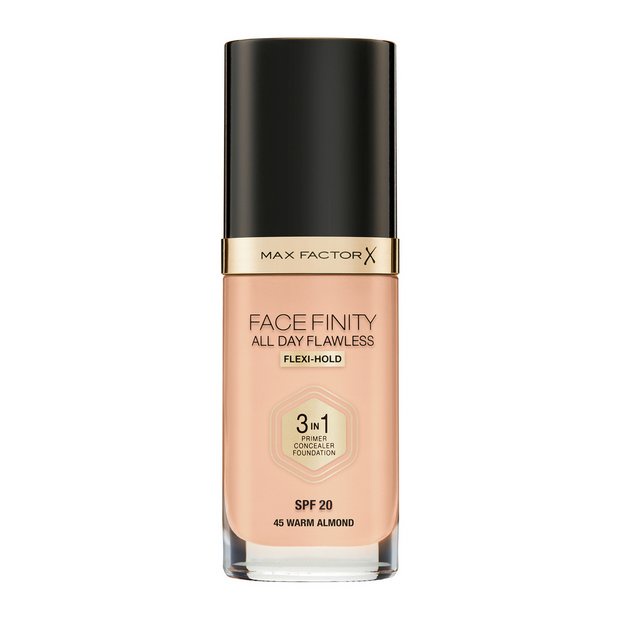 Kem nền Max Factor X Facefinity All Day Flawless 3in1 45 Warm Almond 30ml