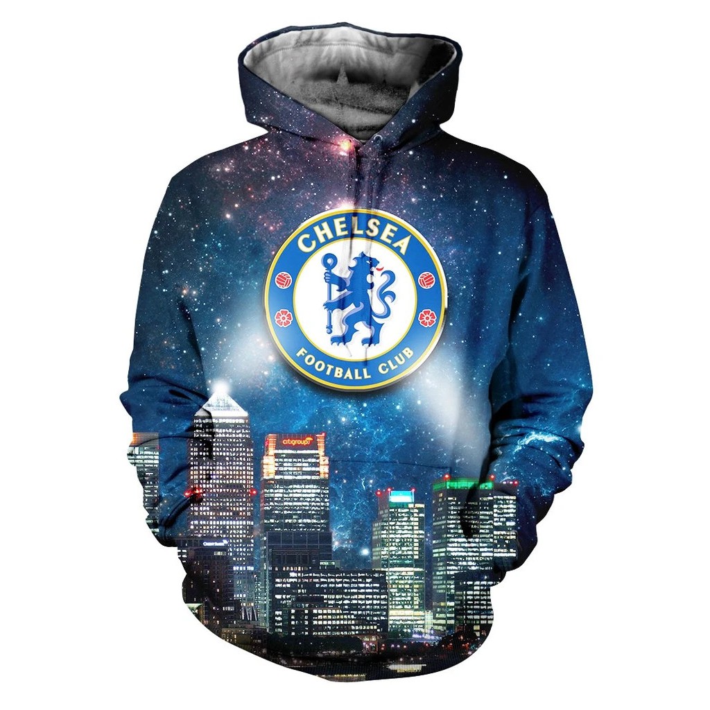 Áo Hoodie 3D CLB Chelsea - Hàng Xuất Dư US-UK