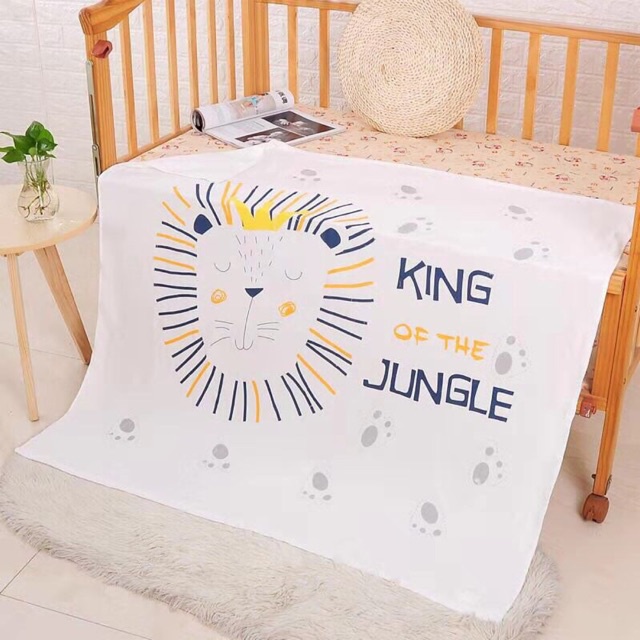 Chăn lụa mùa hè Babysilk cho bé 110x110cm, chăn lụa mềm mại cho trẻ - Monnie Kids