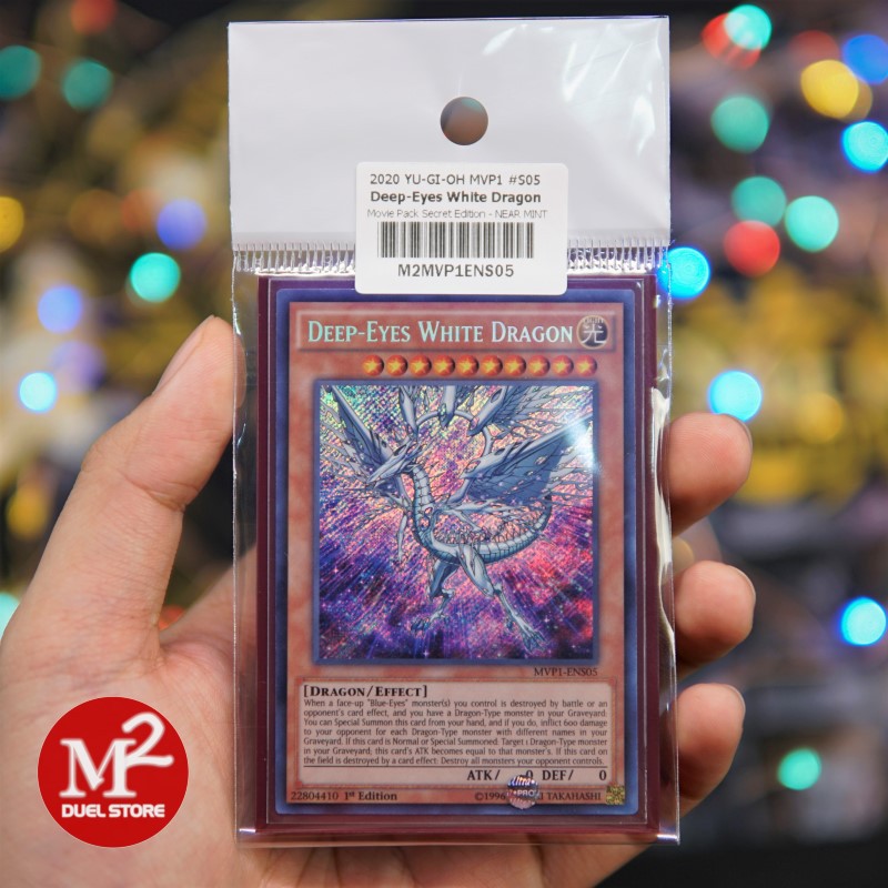 Lá bài Yugioh MVP1-ENS05 Deep-Eyes White Dragon – Secret Rare - Đạt tiêu chuẩn M2SCCQ-Lite