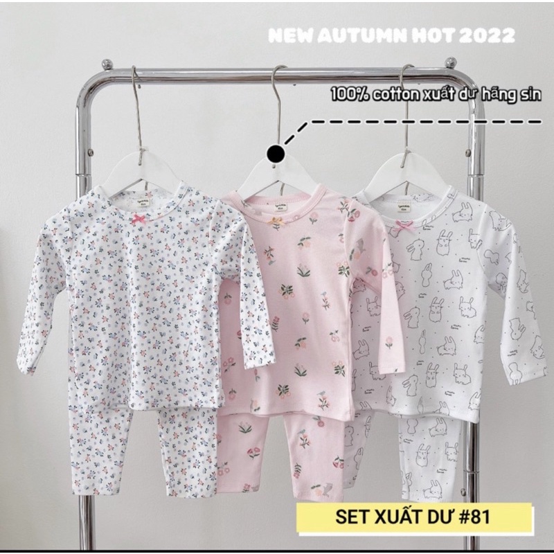 Combo 3 bộ cotton cho bé