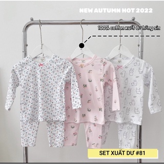 Combo 3 bộ cotton cho bé