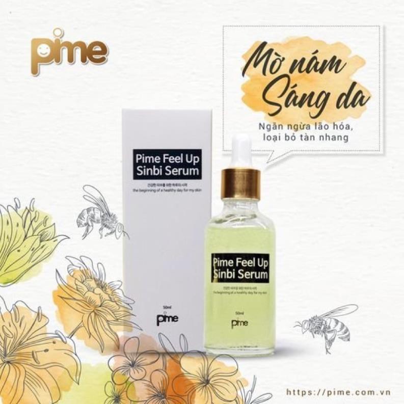 Tinh chất dưỡng trắng Pime Feel Up Sinbi Serum trắng sáng, căng bóng, giảm nám tàn nhang, đều màu da, chống lão hóa 50ml | BigBuy360 - bigbuy360.vn