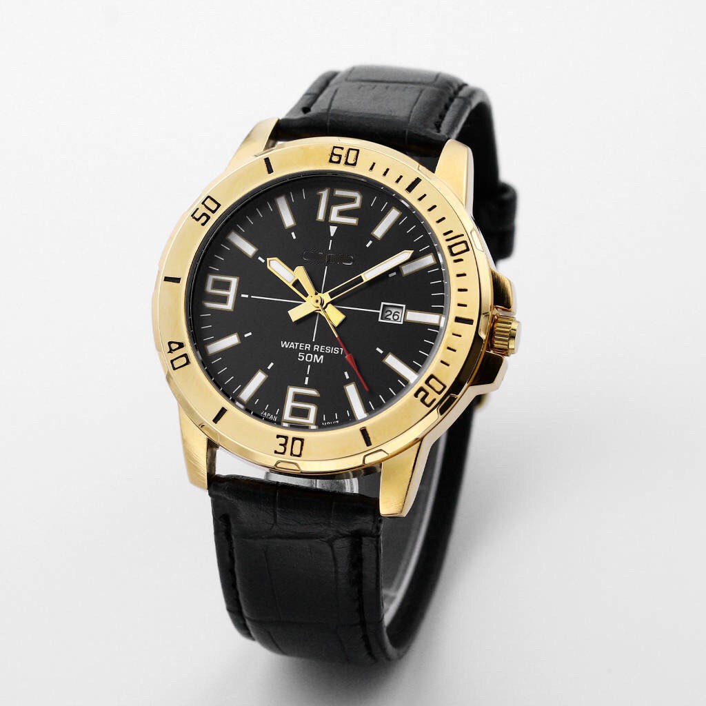 Đồng hồ nam MTP size 45mm máy quartz nam tính lịch lãm