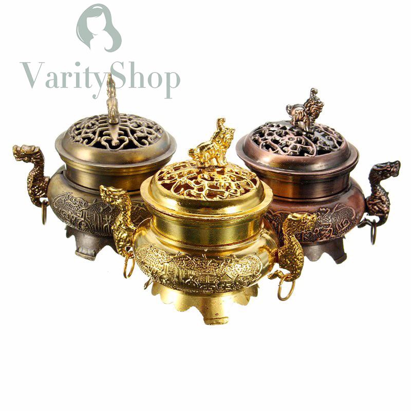 Lò đốt trầm hương thiết kế họa tiết hoa văn tinh xảo độc đáo
