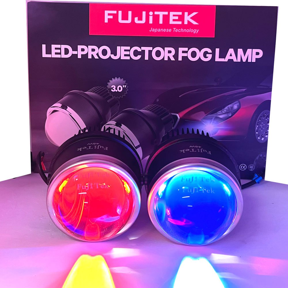 ĐÈN BI GẦM LED FUJITEK G1 PLUS 2 CHẾ ĐỘ PHA COS CÓ LED MẮT QUỶ