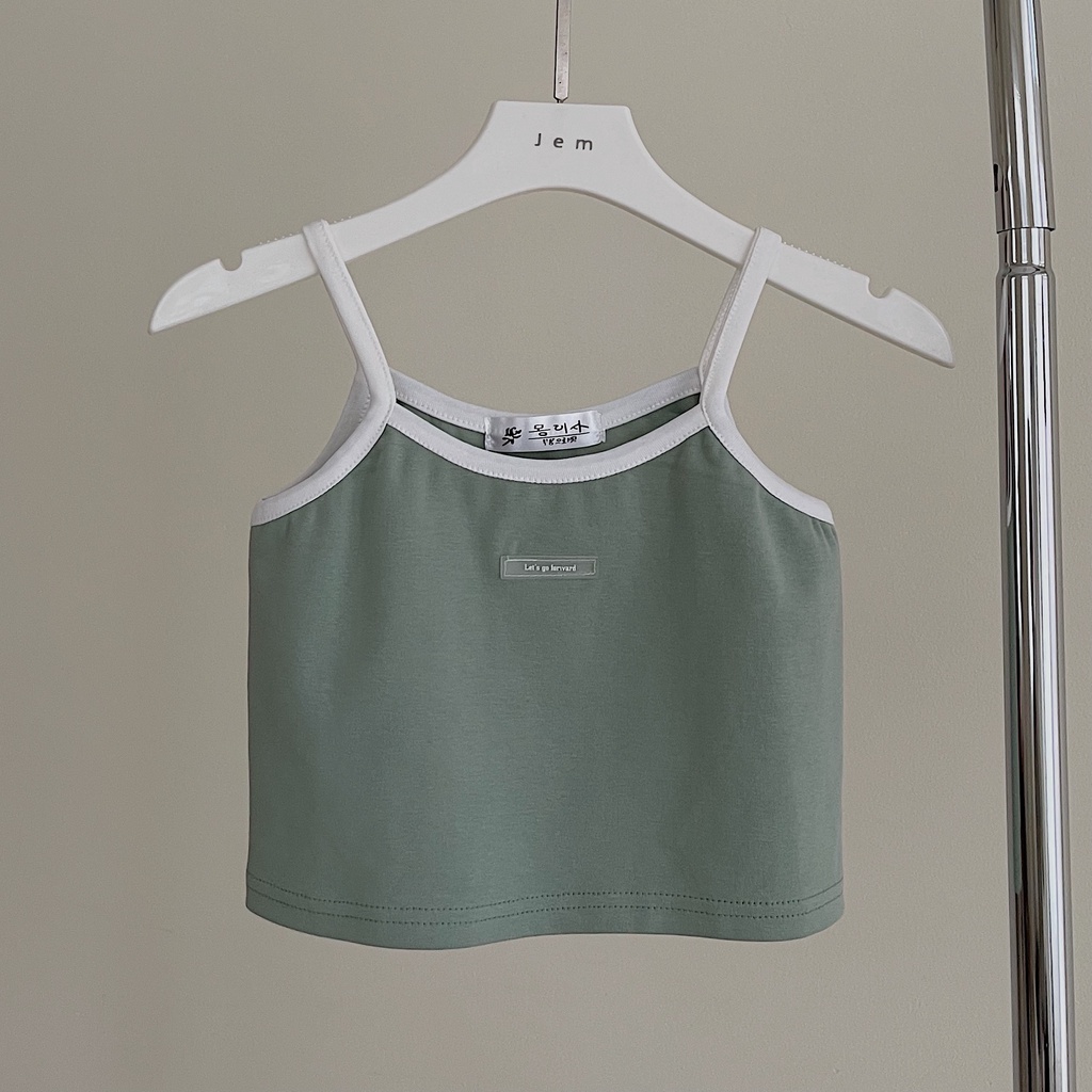 Áo 2 Dây Croptop Dáng Ống JEM CLOSET Áo Croptop Nữ WILL Chất Bo Gân Thiết Kế Basic Ôm Sát Body Lên Dáng Cực Xinh 10326