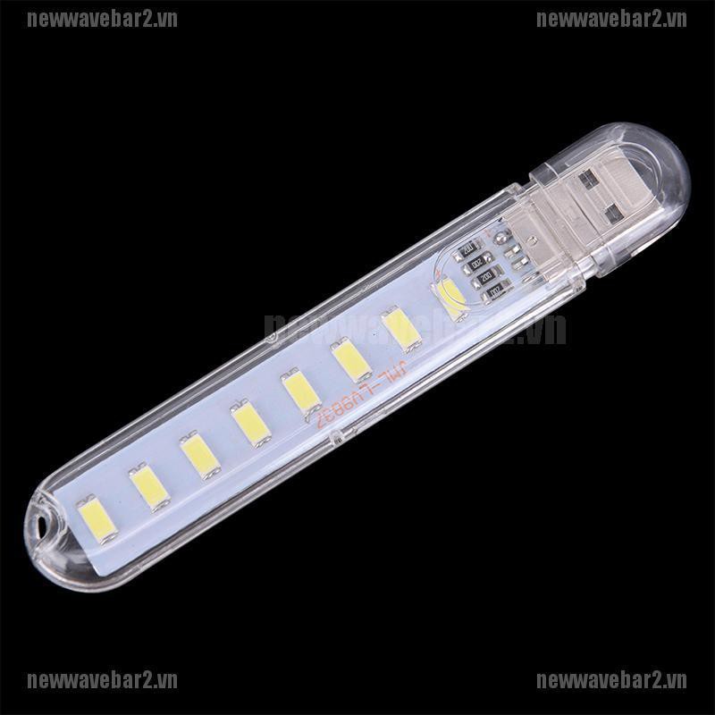 Bộ 2 Đèn LED USB Mini 5V 8 Bóng Chất Lượng Cao