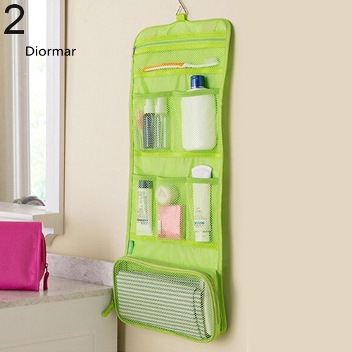 DOM_Waterproof Outdoor Travel Make Up Storage Clutch Handbag Foldable Hanging Bag