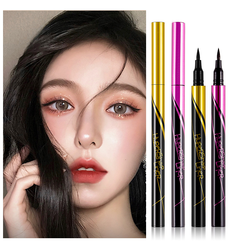 (Hàng Mới Về) Bút Kẻ Mắt Nhanh Khô Kháng Nước Lâu Trôi Và Không Nhòe Thiết Kế Vỏ Màu Vàng Đồng Nhỏ Xinh Xắn