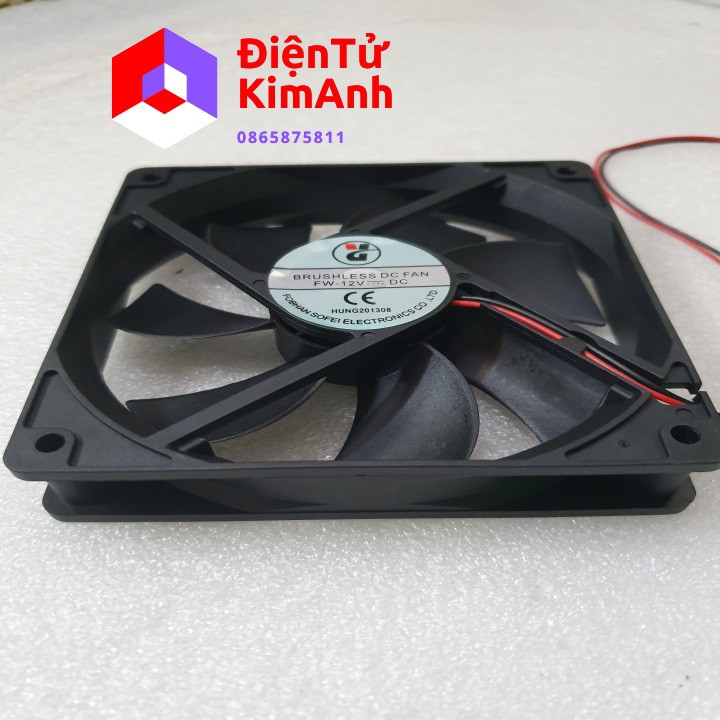 Quạt tản nhiệt 12V 12x12x2.5 cm