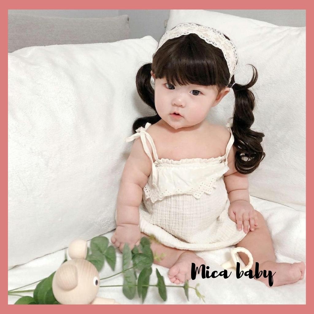 Bộ tóc giả đội đầu dễ thương cho bé gái TG01 Mica Baby
