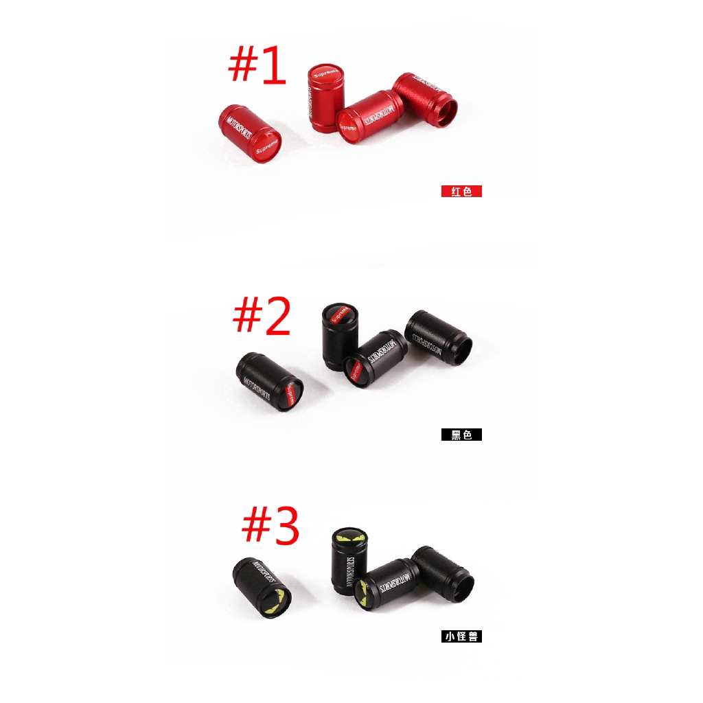 Supreme Car Tire Nozzle Cap Aluminum Alloy Valve Cap Nắp lốp xe hơi Nắp nhôm Van hợp kim nhôm