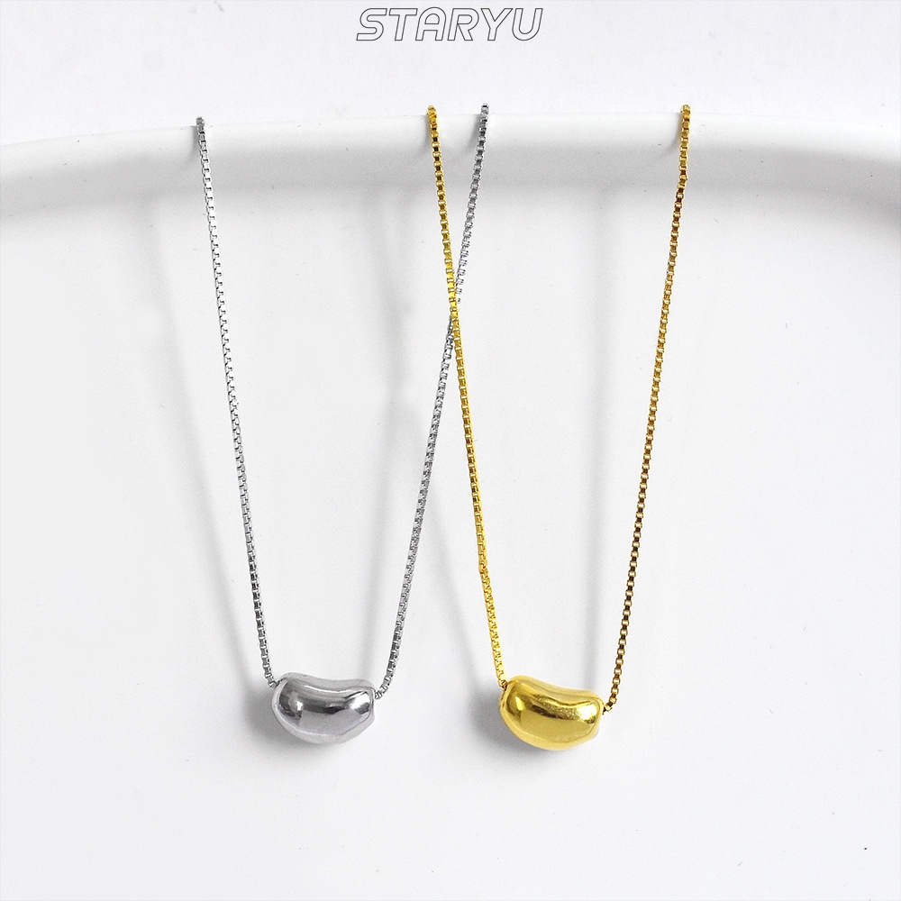 Vòng cổ Bạc 925 Đính Hạt Cườm Xinh Xắn Thời Trang Cho Nữ