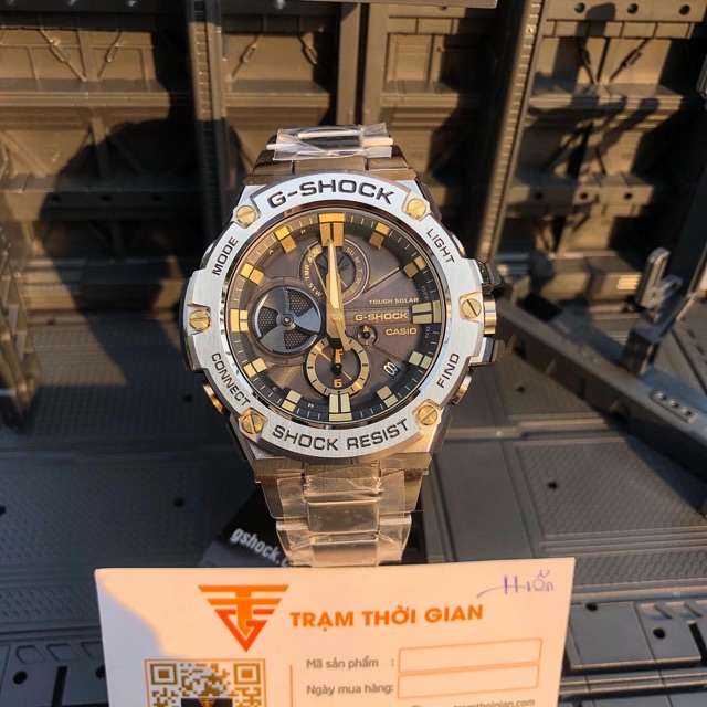 Đồng hồ nam Casio G-shock GST-B100D-1A9 - Kích thước vỏ : 58,1×53,8×14,1mm