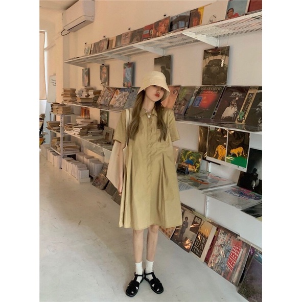 [Mã FAMARAL2 giảm 10K đơn 50K] [Ảnh thật/Video] ĐẦM BABYDOLL CỔ SƠMI TRẮNG Váy sơ mi trắng cộc tay | BigBuy360 - bigbuy360.vn