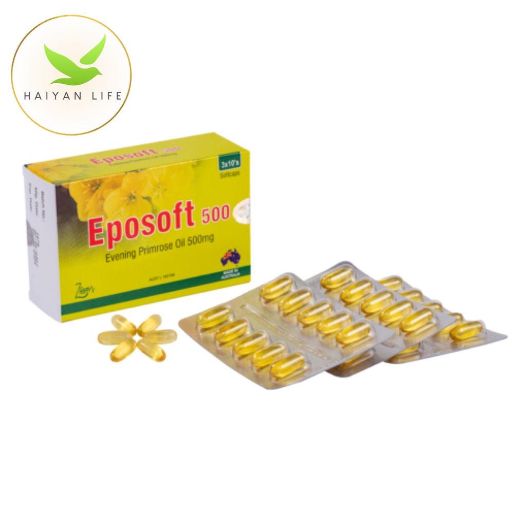 Eposoft – Cân bằng nội tiết tố giúp da sáng mịn, mềm mại, giảm thâm nám - hộp 30 viên