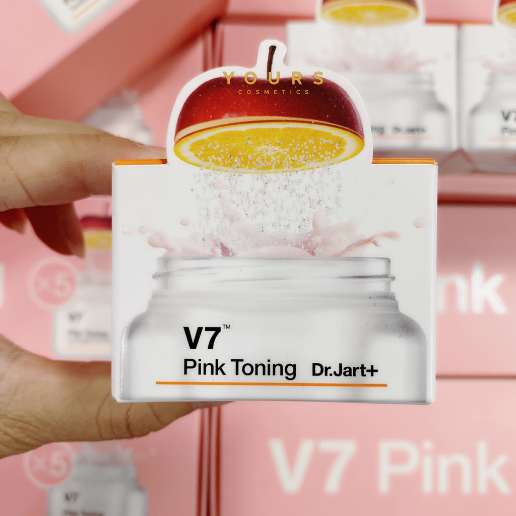 [Auth Hàn] Kem Dưỡng Trắng Hồng Tái Tạo Da V7 Pink Toning Dr Jart+ Mini 15ml