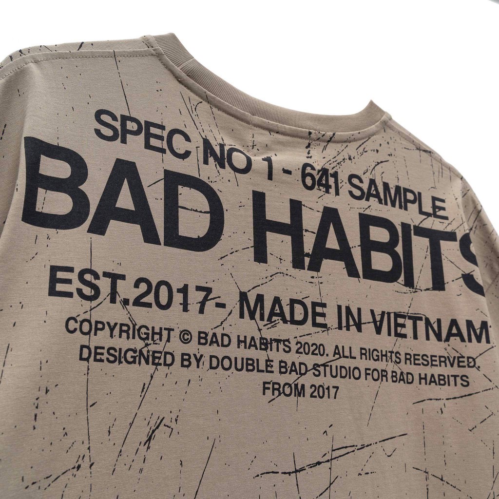 Áo Thun Unisex Bad Habits CRACK 100% Cotton - Local Brand Chính Hãng | BigBuy360 - bigbuy360.vn