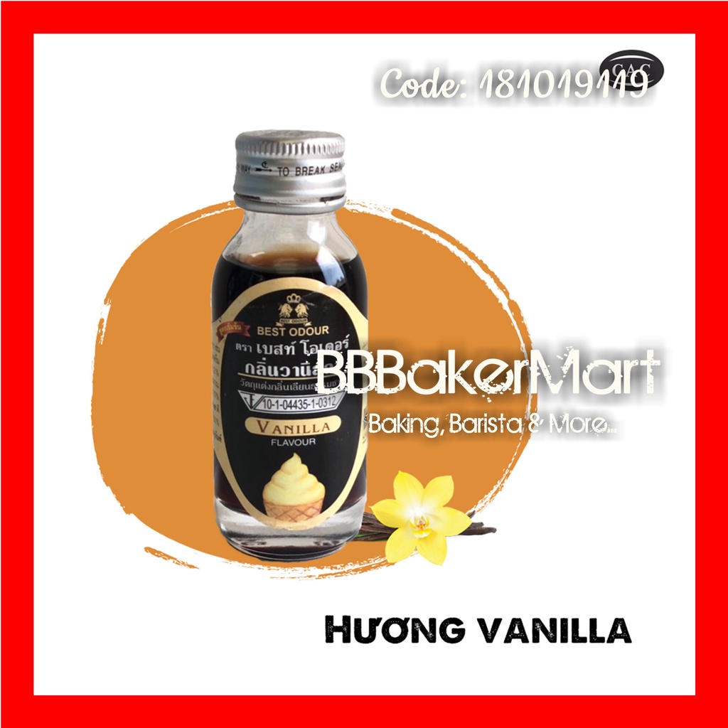 Hương mùi VANI VANILLA Best Odour Thái Lan - Chai 30ml