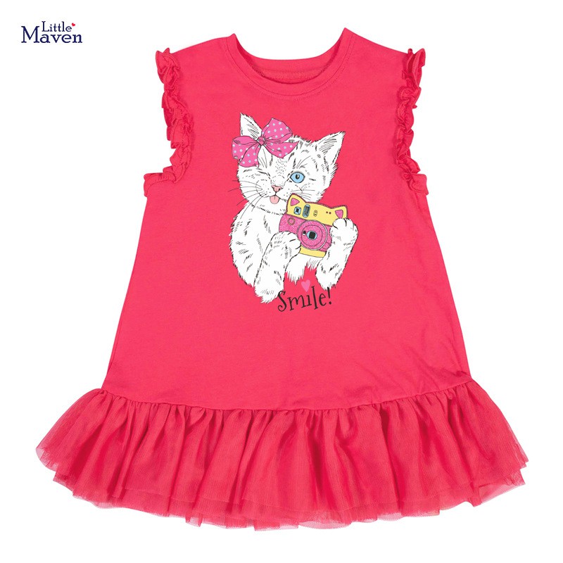 Váy sát nách đuôi cá siêu điệu hàng Little Maven đủ size 3-7T