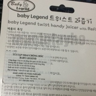 Túi nhai ăn dặm Baby Legend Hàn Quốc
