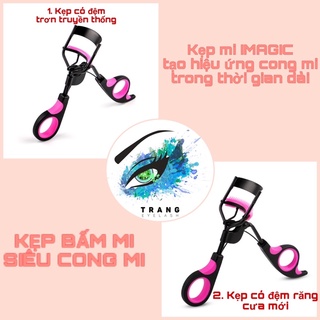 Kẹp mi trơn và kẹp mi đệm răng cưa tạo hiệu ứng mi cong trong thời gian dài 29g